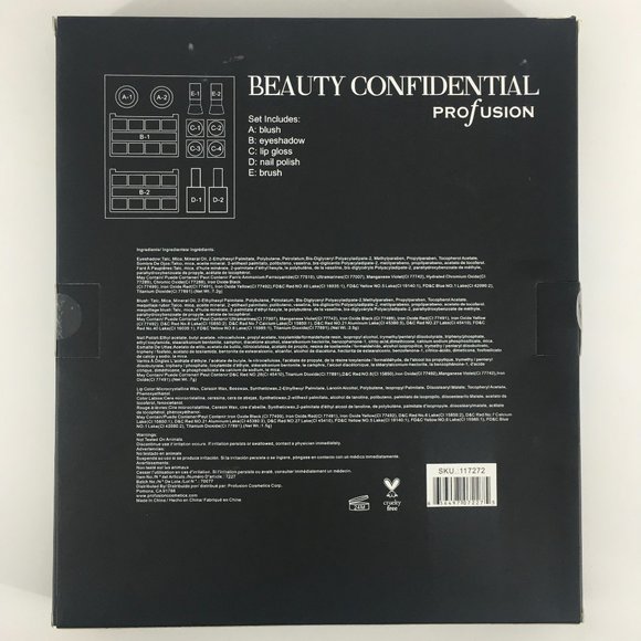 Profusion Beauty Confidential 26 Pc Makeup Cosmetic Set Eyes Lips Nails & More - Picture 2 of 2